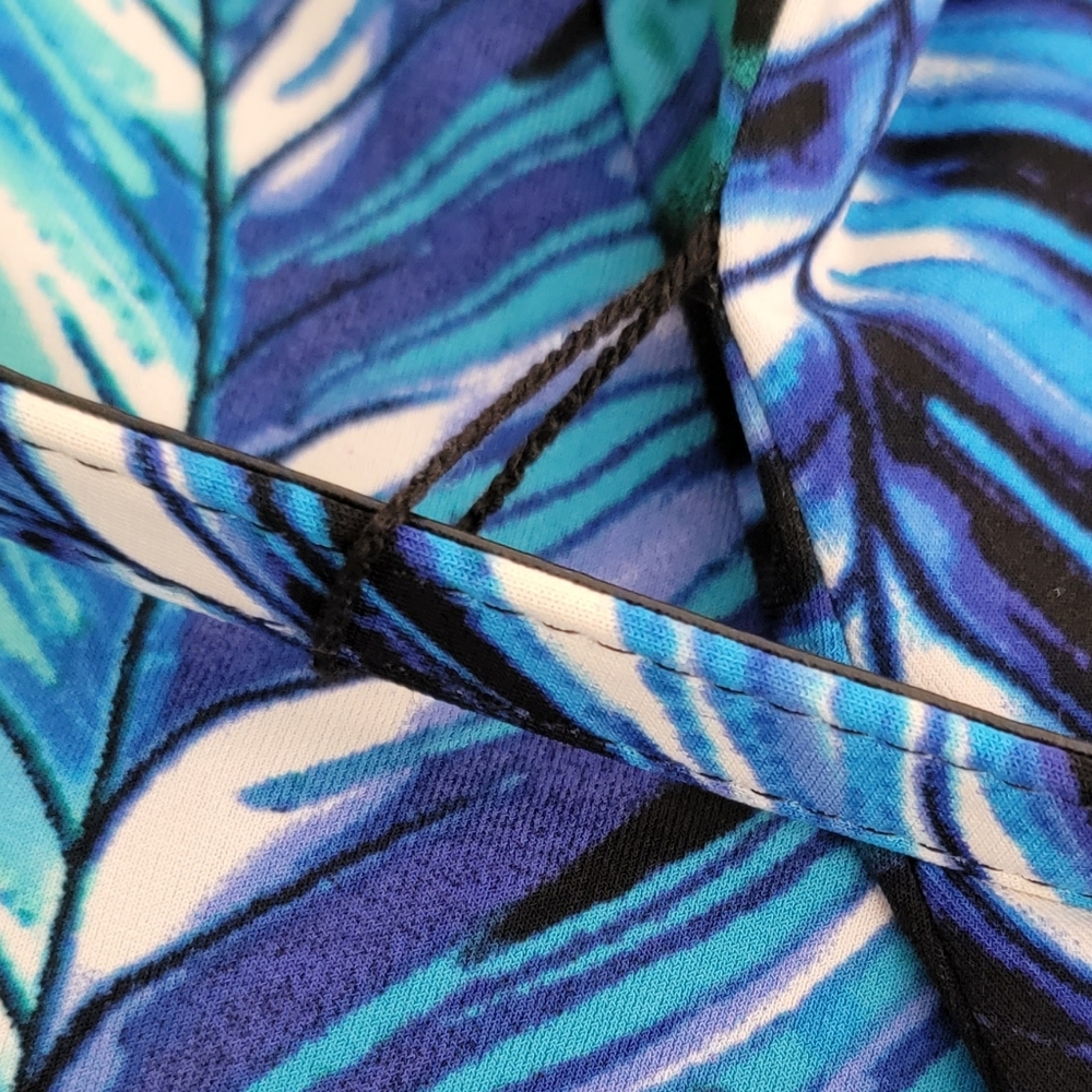 Cache Blue 💙 Purple 💜 Sleeveless Belted Stretch Teresy Bodycon Dress, Size M - Picture 13 of 14
